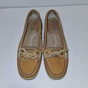 Sperry Top Sider Angelfish Women's Boat Shoes Size 7.5 M‎ Leather Tan